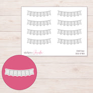 DDZ-5783 planner sticker sheet with enlarged sticker detail