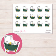 DDZ-5787 planner sticker sheet with enlarged sticker detail
