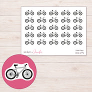 DDZ-5791 planner sticker sheet with enlarged sticker detail