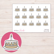 DDZ-5793 planner sticker sheet with enlarged sticker detail