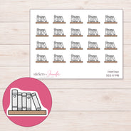 DDZ-5798 planner sticker sheet with enlarged sticker detail