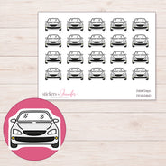 DDZ-5810 planner sticker sheet with enlarged sticker detail
