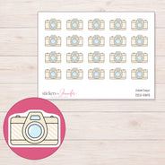 DDZ-5813 planner sticker sheet with enlarged sticker detail