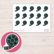 DDZ-5814 planner sticker sheet with enlarged sticker detail