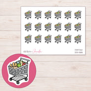 DDZ-5815 planner sticker sheet with enlarged sticker detail