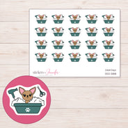 DDZ-5818 planner sticker sheet with enlarged sticker detail