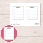 DDZ-5824 planner sticker sheet with enlarged sticker detail