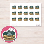 DDZ-5833 planner sticker sheet with enlarged sticker detail