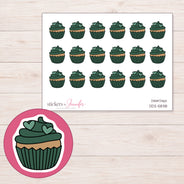 DDZ-5838 planner sticker sheet with enlarged sticker detail