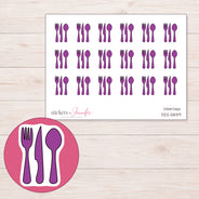DDZ-5839 planner sticker sheet with enlarged sticker detail