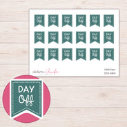 DDZ-5841 planner sticker sheet with enlarged sticker detail