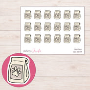DDZ-5849 planner sticker sheet with enlarged sticker detail