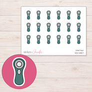 DDZ-5857 planner sticker sheet with enlarged sticker detail