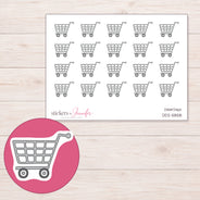 DDZ-5858 planner sticker sheet with enlarged sticker detail