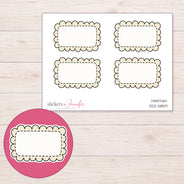 DDZ-5859 planner sticker sheet with enlarged sticker detail