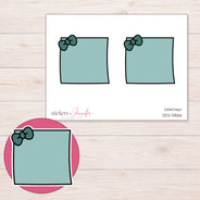 DDZ-5866 planner sticker sheet with enlarged sticker detail