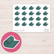 DDZ-5873 planner sticker sheet with enlarged sticker detail