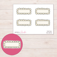 DDZ-5876 planner sticker sheet with enlarged sticker detail