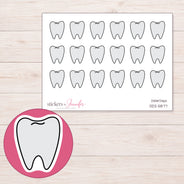 DDZ-5877 planner sticker sheet with enlarged sticker detail