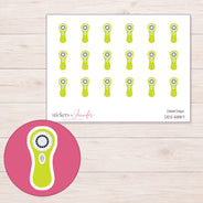 DDZ-5887 planner sticker sheet with enlarged sticker detail