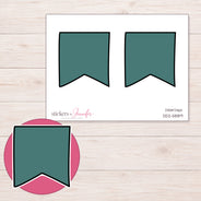 DDZ-5889 planner sticker sheet with enlarged sticker detail