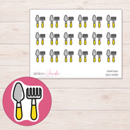 DDZ-5900 planner sticker sheet with enlarged sticker detail