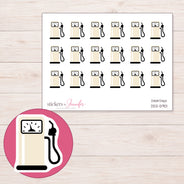 DDZ-5901 planner sticker sheet with enlarged sticker detail
