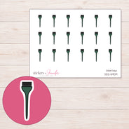 DDZ-5909 planner sticker sheet with enlarged sticker detail