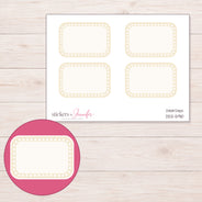 DDZ-5910 planner sticker sheet with enlarged sticker detail