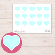 DDZ-5916 planner sticker sheet with enlarged sticker detail
