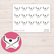 DDZ-5920 planner sticker sheet with enlarged sticker detail