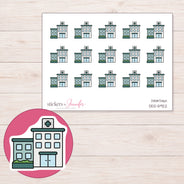 DDZ-5922 planner sticker sheet with enlarged sticker detail