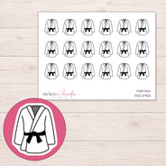 DDZ-5926 planner sticker sheet with enlarged sticker detail
