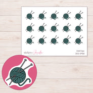 DDZ-5930 planner sticker sheet with enlarged sticker detail