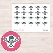 DDZ-5933 planner sticker sheet with enlarged sticker detail
