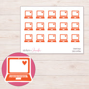 DDZ-5934 planner sticker sheet with enlarged sticker detail