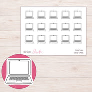 DDZ-5935 planner sticker sheet with enlarged sticker detail