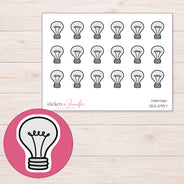 DDZ-5937 planner sticker sheet with enlarged sticker detail
