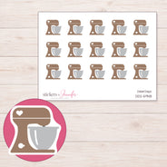 DDZ-5948 planner sticker sheet with enlarged sticker detail