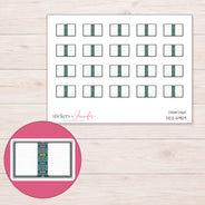 DDZ-5959 planner sticker sheet with enlarged sticker detail