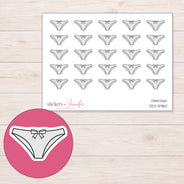 DDZ-5960 planner sticker sheet with enlarged sticker detail