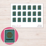 DDZ-5963 planner sticker sheet with enlarged sticker detail