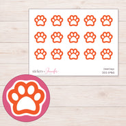 DDZ-5965 planner sticker sheet with enlarged sticker detail