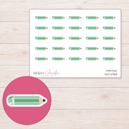DDZ-5968 planner sticker sheet with enlarged sticker detail