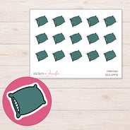 DDZ-5972 planner sticker sheet with enlarged sticker detail