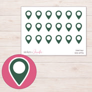 DDZ-5974 planner sticker sheet with enlarged sticker detail