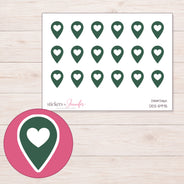 DDZ-5975 planner sticker sheet with enlarged sticker detail