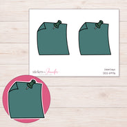 DDZ-5976 planner sticker sheet with enlarged sticker detail