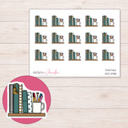 DDZ-5981 planner sticker sheet with enlarged sticker detail