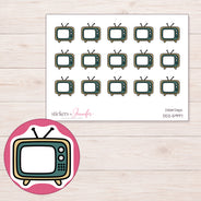 DDZ-5997 planner sticker sheet with enlarged sticker detail